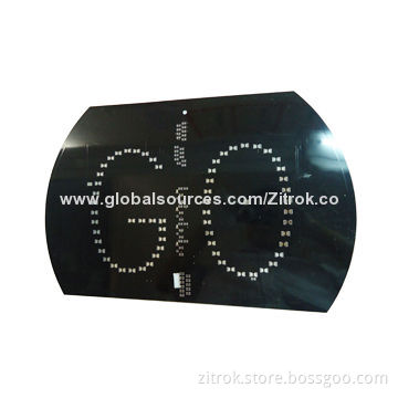 Aluminum Base PCB Board with Black Solder Mask, Used for LEDs